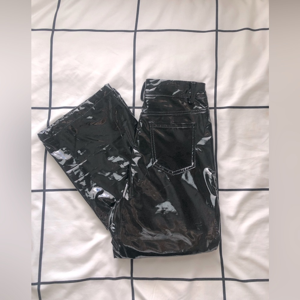 Black leather pants